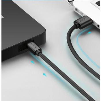 Kabel przewód USB - mini USB 480Mbps 1m czarny