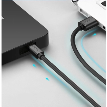Kabel przewód USB - mini USB 480Mbps 1m czarny