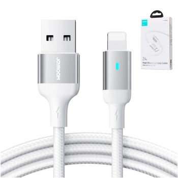 Kabel przewód do iPhone A10 Series USB - Lightning 2.4A 2m biały