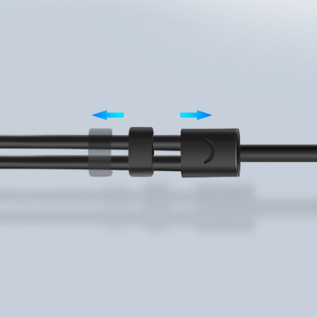 Przejściówka rozdzielacz AUX 3.5 mm mini jack na mikrofon i słuchawki czarny