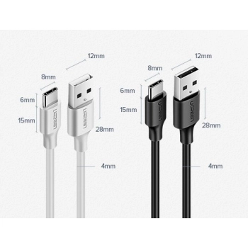 Wytrzymały kabel przewód USB - USB-C 480 Mbps 3A 1.5m czarny