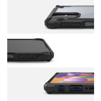 Etui pokrowiec pancerny Fusion X z ramką do Galaxy M31s niebieski