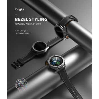 Ramka pierścień ochronny do Galaxy Watch 3 45mm Bezel Styling czarny