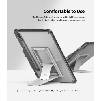 Sztywne etui z żelową ramką i podstawką do Galaxy Tab S7 11'' Fusion Combo Outstanding szary