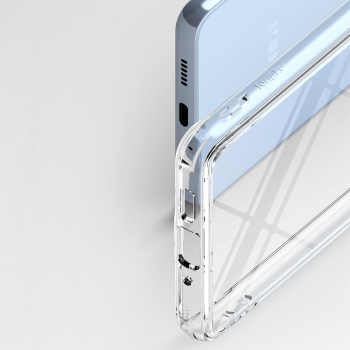 Etui pokrowiec z żelową ramką Galaxy A73 Fusion przezroczysty