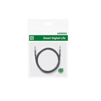 Kabel przewód kątowy audio 2x mini jack 3.5mm 0.5m niebieski