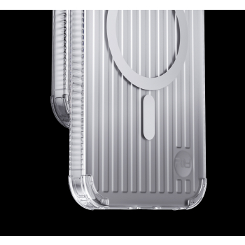 Magnetyczne etui iPhone 14 Pro MagSafe PQY Go Out Series srebrne