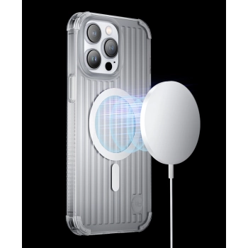 Magnetyczne etui iPhone 14 Plus MagSafe PQY Go Out Series laser color