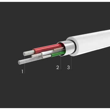 Kabel przewód do drukarki USB-C - USB-B 480Mb/s 1m biały