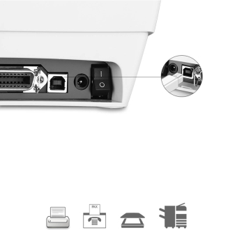 Kabel przewód do drukarki USB-C - USB-B 480Mb/s 1m biały