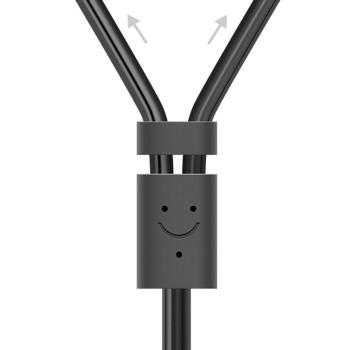 Kabel przewód audio 3.5 mm mini jack - 2x RCA 1.5m czarny