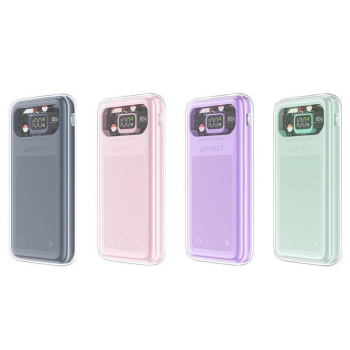 Powerbank 10000mAh Sparkling Series szybkie ładowanie 30W zielony
