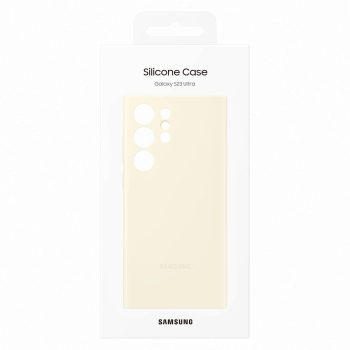Etui silikonowy pokrowiec Samsung Galaxy S23 Ultra Silicone Cover cotton