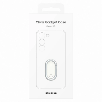 Etui pokrowiec z podstawką Samsung Galaxy S23 Clear Gadget Case przezroczyste