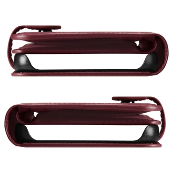 Etui z portfelem i kieszonka na kartę Galaxy S23+ Wallet S Plus burgundowe