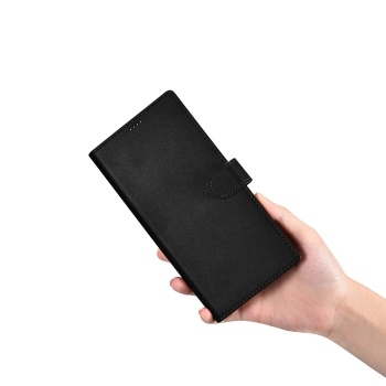 Etui skórzany pokrowiec portfel do Samsung Galaxy S23 Ultra Wallet Case czarne
