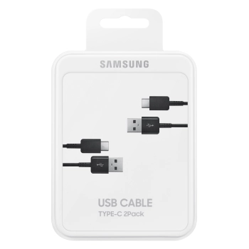 2 x Kabel przewód Samsung USB - USB-C 480Mb/s 5A 1.5m czarny ZESTAW 2szt