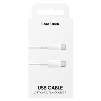 Kabel przewód Samsung USB-C 480Mb/s 5A 1m biały