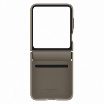 Etui pokrowiec z ekoskóry do Galaxy Z Flip 5 brązowe