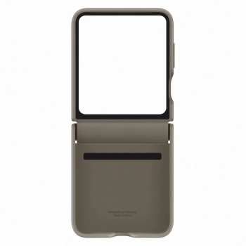 Etui pokrowiec z ekoskóry do Galaxy Z Flip 5 brązowe