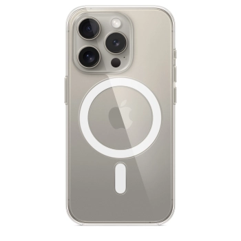 Oryginalne etui silikonowe do iPhone 15 Pro Apple Clear Case MT223ZM/A MagSafe przezroczyste