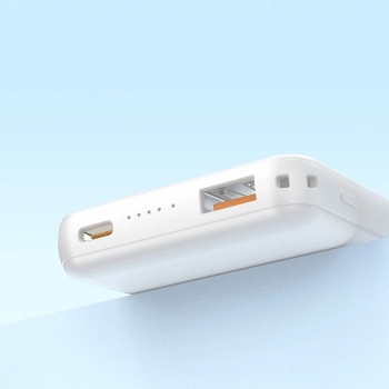 Powerbank 5000mAh magnetyczny z ładowarką indukcyjną MagSafe biały