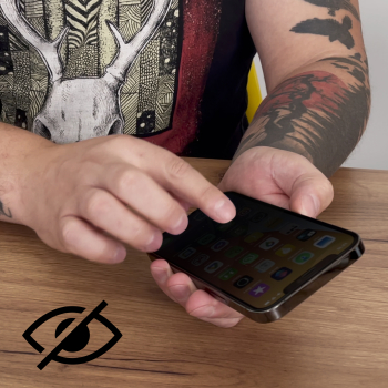 Szkło hartowane do iPhone 12 Pro Max z filtrem Anti Spy Privacy Glass prywatyzujące