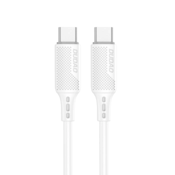 Kabel przewód USB-C do ładowania i transferu danych 100W PD 1m biały