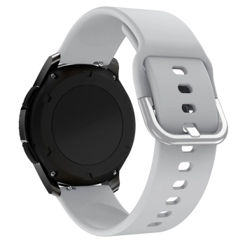 Uniwersalny silikonowy pasek do smartwatcha Silicone Strap TYS szer. 20mm szary