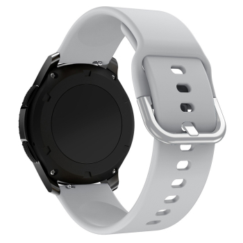 Uniwersalny silikonowy pasek do smartwatcha Silicone Strap TYS szer. 22mm szary