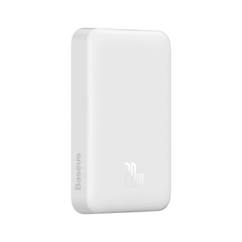 Mini powerbank 10000mAh z ładowaniem indukcyjnym MagSafe PD 20W biały