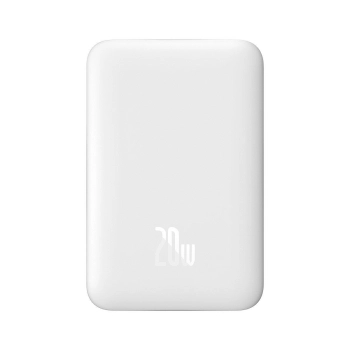Mini powerbank 10000mAh z ładowaniem indukcyjnym MagSafe PD 20W biały