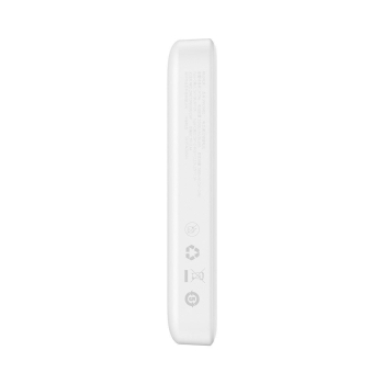 Mini powerbank 10000mAh z ładowaniem indukcyjnym MagSafe PD 20W biały
