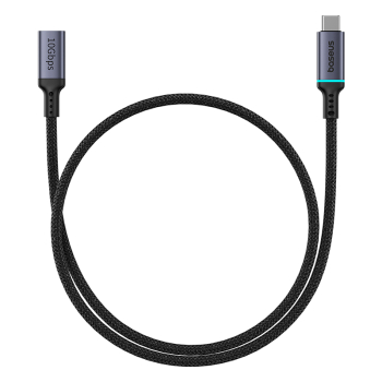 Przedłużacz kabla przewodu USB-C 10Gbps 0.5m czarny