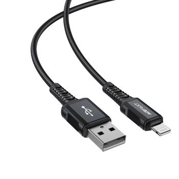 Kabel przewód MFI do iPhone USB - Lightning 2.4A 1.8m czarny