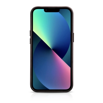 Skórzane etui iPhone 14 Plus magnetyczne z MagSafe Oil Wax Premium Leather Case ciemny brąz