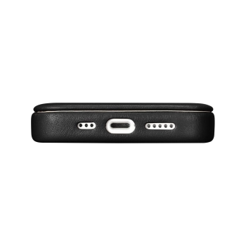 Skórzane etui iPhone 14 z klapką magnetyczne MagSafe CE Premium Leather czarny