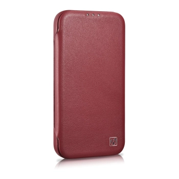 Skórzane etui iPhone 14 Plus z klapką magnetyczne MagSafe CE Premium Leather bordowy