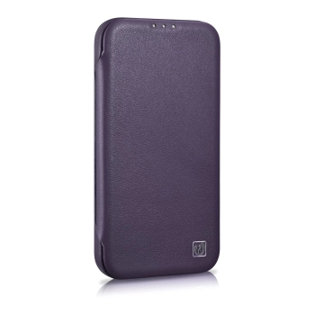 Skórzane etui iPhone 14 Plus z klapką magnetyczne MagSafe CE Premium Leather fioletowy