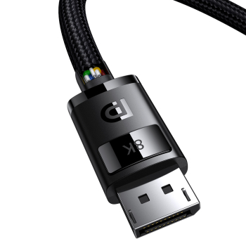 Kabel przewód High Definition Series DisplayPort 8K 60Hz 2m czarny