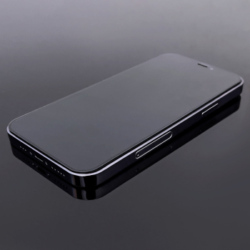Szkło hartowane na cały ekran z ramką do iPhone 15 Pro czarne