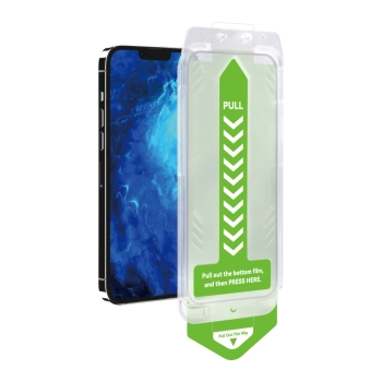 Szkło hartowane 9H z ramką montażową do iPhone 13 Pro Max Premium Glass czarne