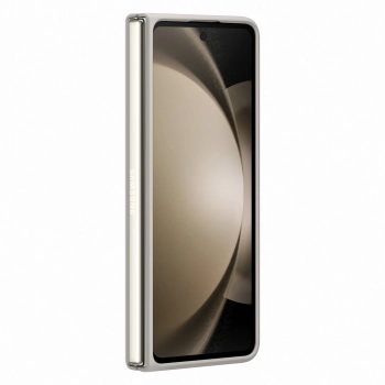 2w1 Etui silikonowe do Galaxy Z Fold 5 + rysik Slim Case beżowe