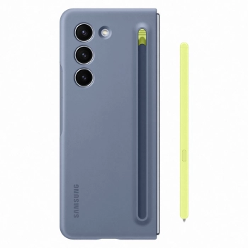 2w1 Etui silikonowe do Galaxy Z Fold 5 + rysik Slim Case niebieskie