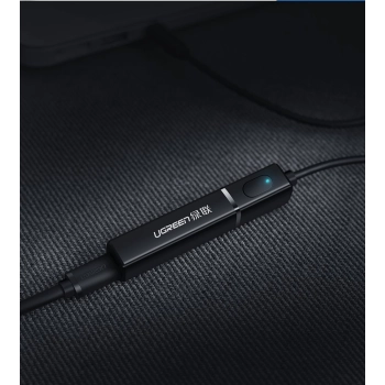 Transmiter Bluetooth 5.0 bezprzewodowy adapter audio 3.5 mm mini jack czarny