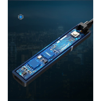Transmiter Bluetooth 5.0 bezprzewodowy adapter audio 3.5 mm mini jack czarny