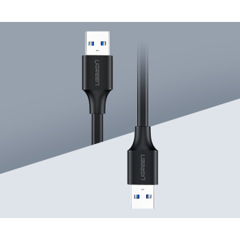 Kabel przewód USB - USB 2.0 1m czarny
