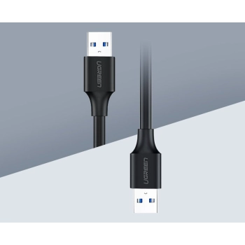 Kabel przewód USB - USB 2.0 1m czarny