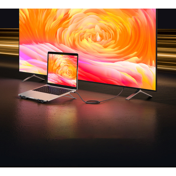 Kabel przewód przejściówka USB-C - HDMI 2.1 8K 60Hz 1.5m szary