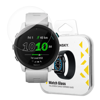 Szkło hartowane 9H z ramką na cały ekran Garmin Forerunner 745
